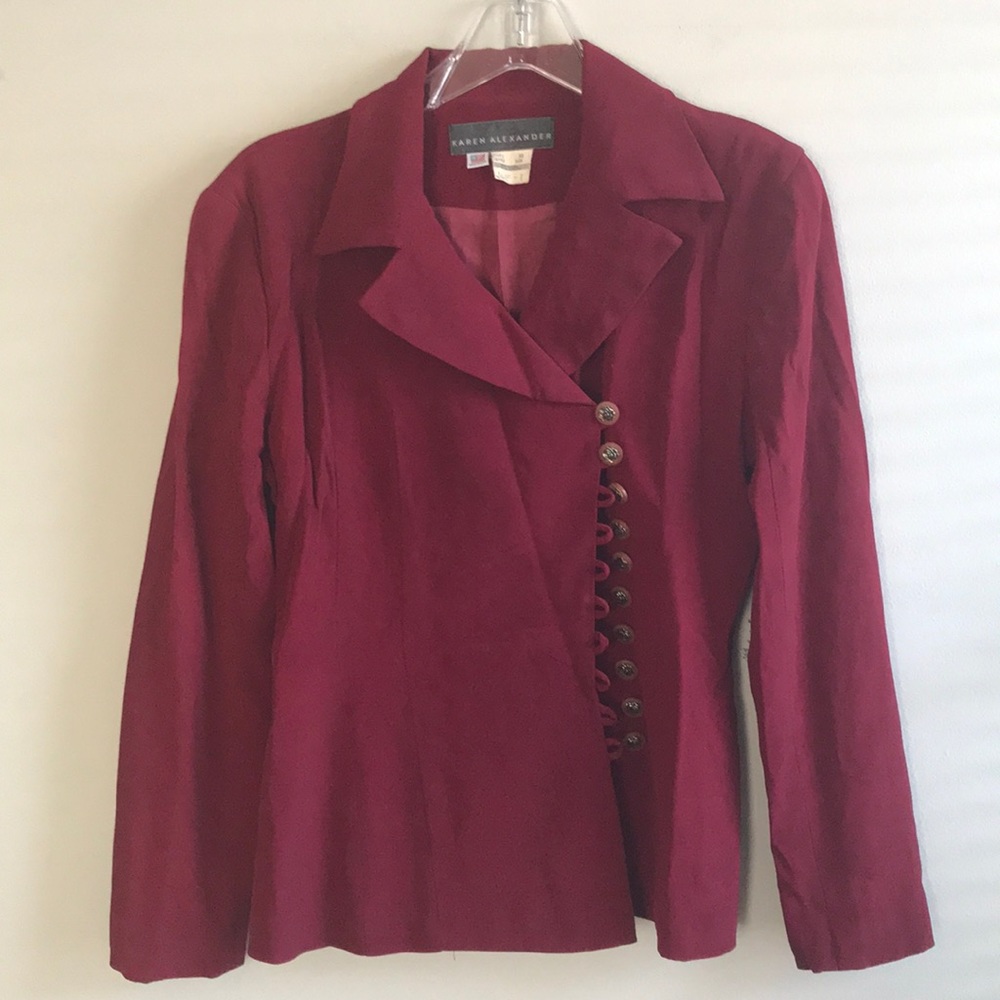 Med Tone Maroon Jacket